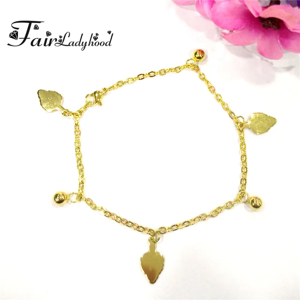 FairLadyHood 316L Нержавеющая сталь Bijoux Femme Золотая елка браслет для Для женщин Jewelry