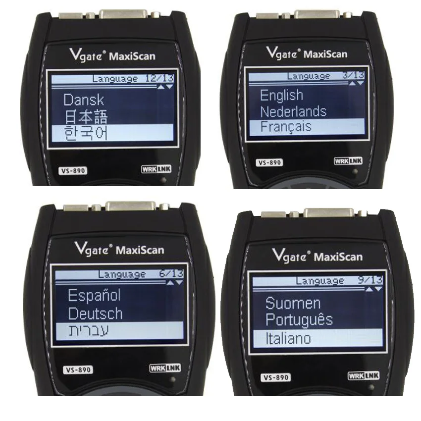 VGATE VS890/VS890S OBDII OBD2 диагностический инструмент VS890 автомобильный код считыватель MaxiScan VS 890 OBD II сканер VS890 многоязычный