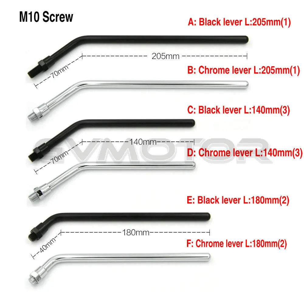 Винтажные черные/хромированные мотоциклетные зеркала 10 5 см M8 M10 зеркало заднего