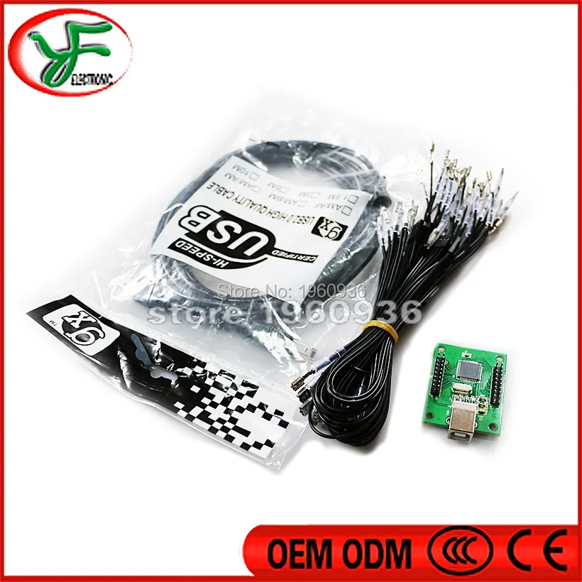 USB контроллер для ПК PS3 2 игрока аркадный набор сделай сам Jamma MAME Raspberry pi с 4/8