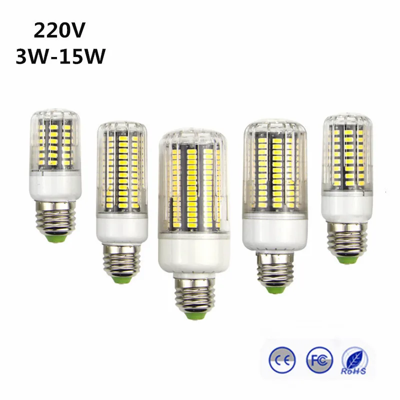 1 шт Высокое Яркость E27 SMD5736 3 Вт 5 7 9 12 15 светодиодный Светодиодная лампа Кукуруза