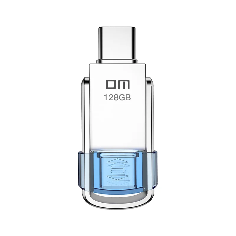 DM USB C флеш-накопитель 128 ГБ с поддержкой технологии OTG металлический 3 0 64 Гб Тип