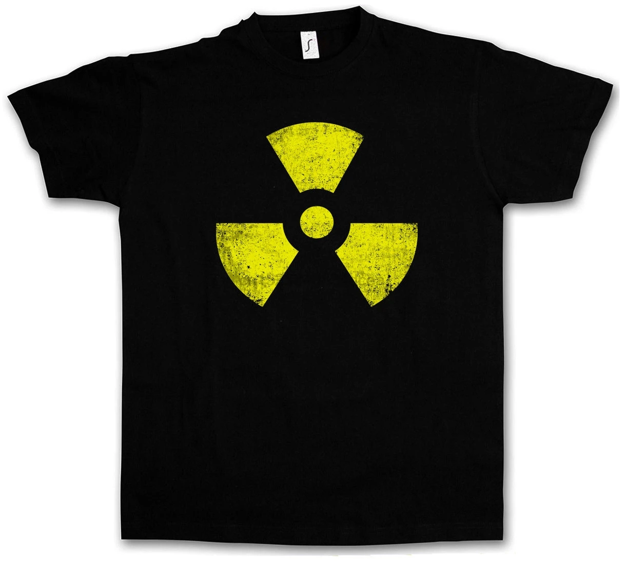 Черная радиоактивная Винтажная футболка с символом Goth Tbbt Cyber Hardcore Logo