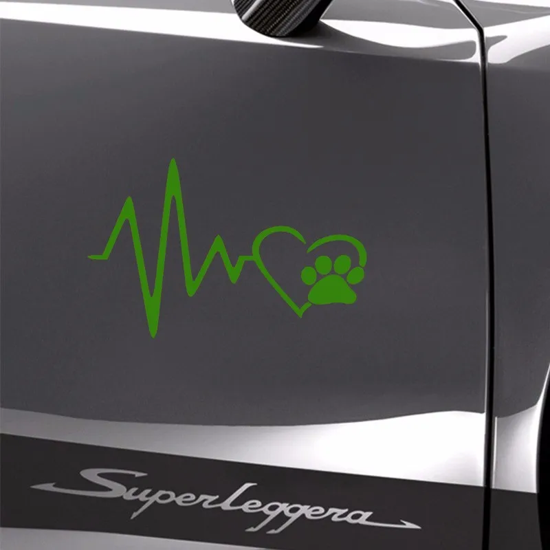 Автомобильный Стайлинг наклейка на автомобиль с изображением сердечного ритма
