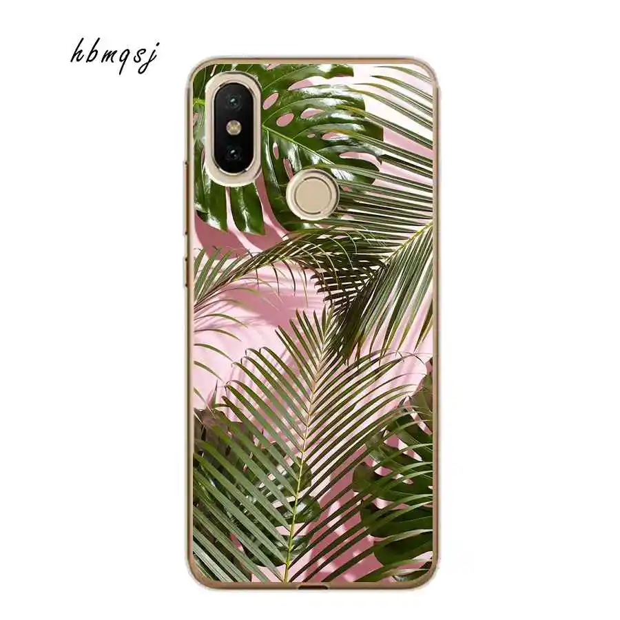 Fashion case for xiaomi mi a2 lite silicone soft clear ocean pineapple coconut cool mobile phone back cover |