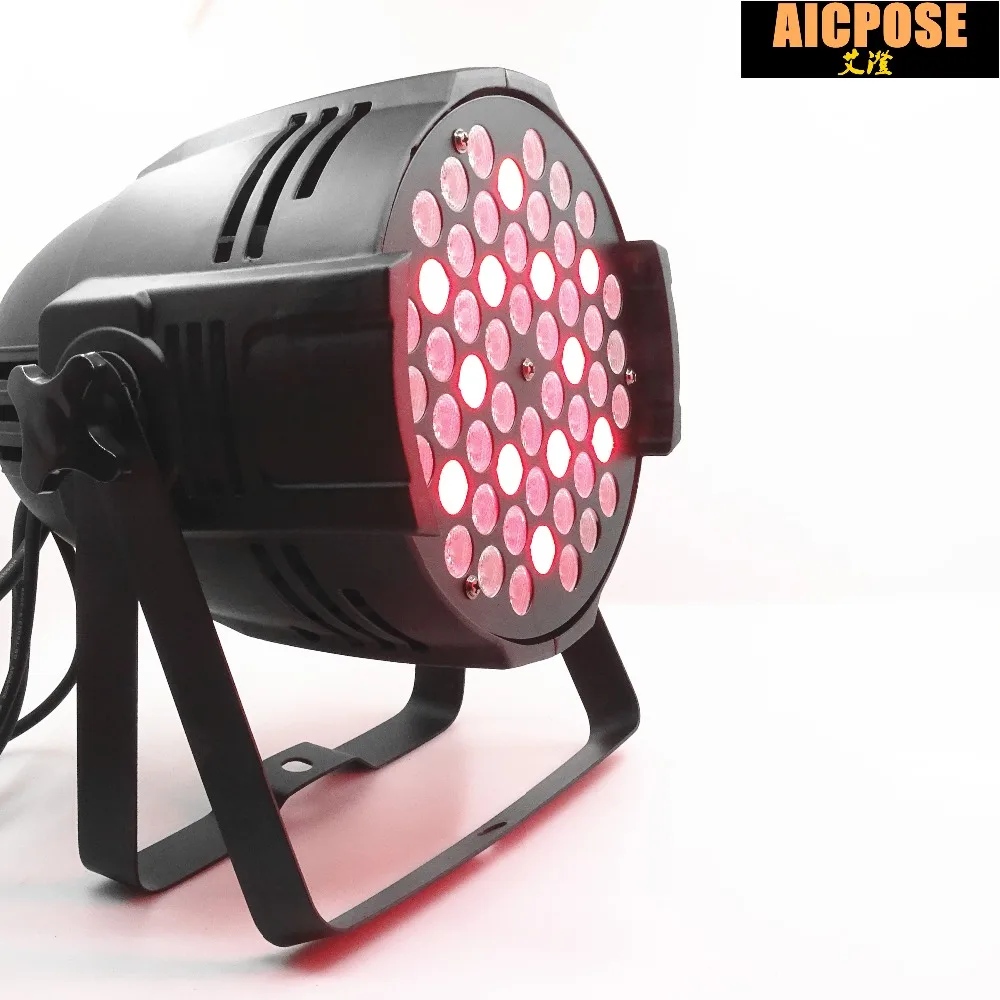 10 шт./лот 54x3 Вт светодиодные прожекторы Par RGBW плоские dmx512 для дискотек