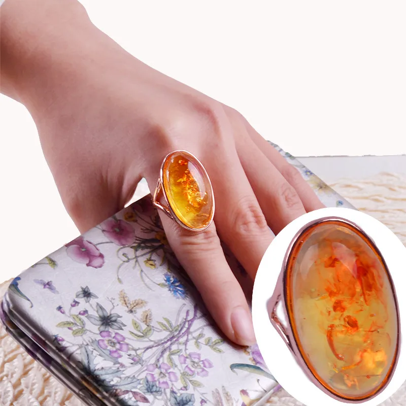 Промоакция доставка уникальное великолепное Золотое большое каменное кольцо