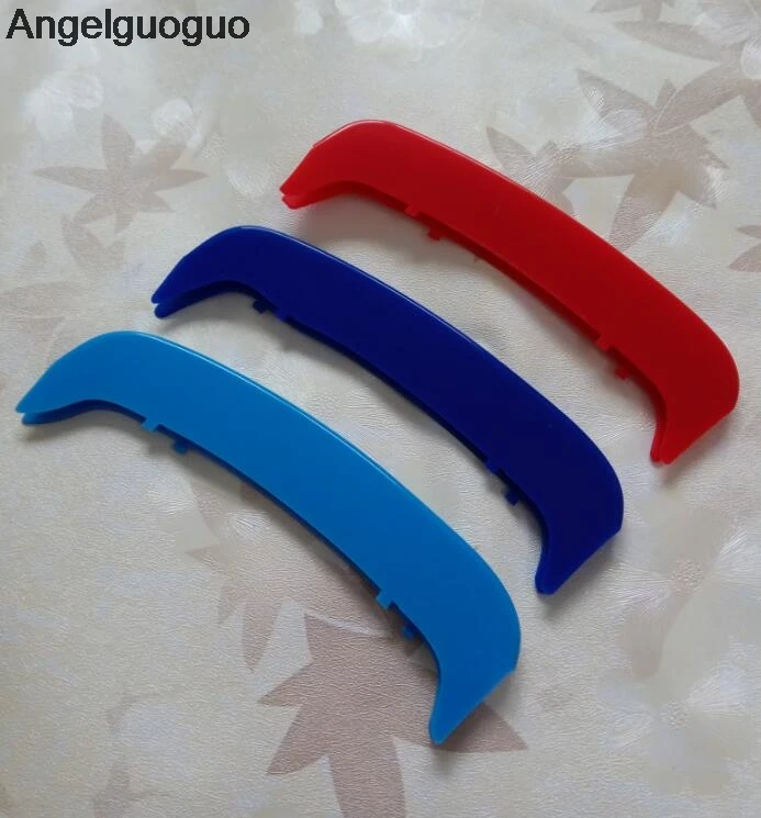 Angelguoguo 3D M Передняя решетка радиатора отделочные полосы наклейки на гриль для 1997