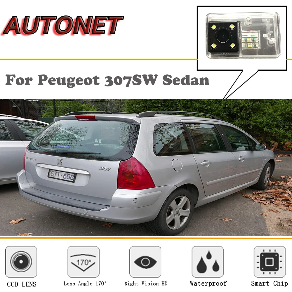 Камера заднего вида AUTONET для Peugeot 307SW Sedan/HD камера ночного видения/парковочная