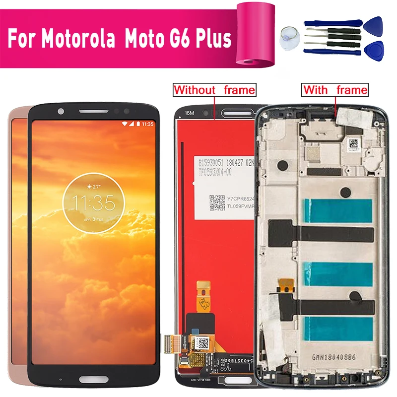 Сменный ЖК-экран для Motorola Moto G6 Plus модуль ЖК-дисплея XT1926 | Мобильные телефоны и