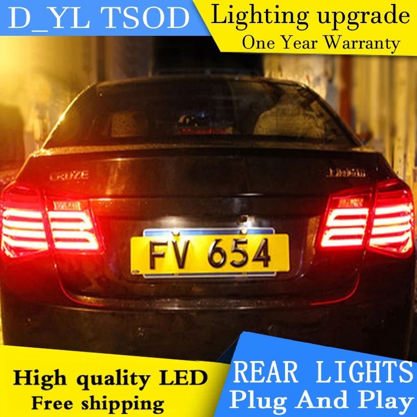 Автомобильный Стайлинг Cruze задние фары 2009 2014 светодиодный задний фонарь GLK LED DRL +