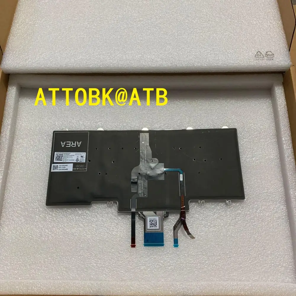 Новая английская клавиатура для ноутбука DELL Latitude E5450 E5470 E7450 E7470 схема расположения с подсветкой клавиатуры