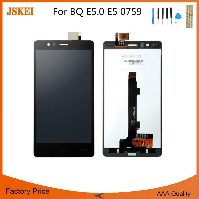 Для BQ Aquaris E5.0 E5 0759 ЖК дисплей сенсорный экран 5 дюймов мобильный телефон LCD