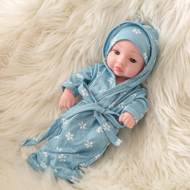 10 дюймов полный тела силикона Reborn младенцы кукла Ванна игрушка реалистичные Новорожденные куклы