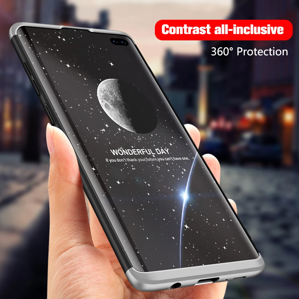 For Samsung S10 Plus Case 360 Hard Luxury Cover Note 9 Coque Galaxy S9 E S10+ |