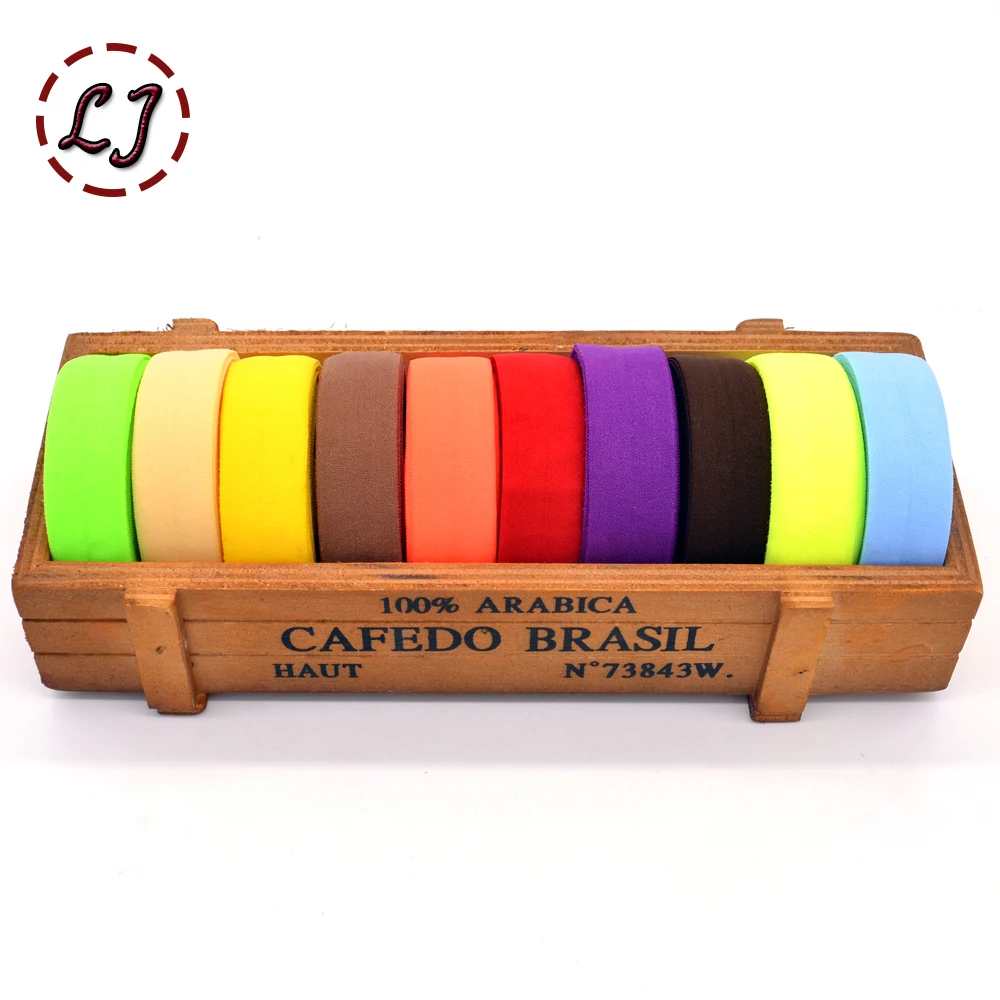 Новинка бренд 3/4 ''(20 мм) матовая цветная переплетная лента эластичная тесьма