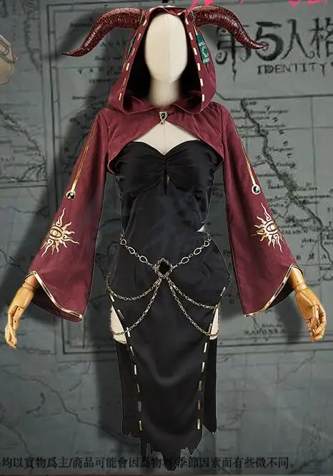 Costume Костюмы для косплея игры идентичность V Cos фламен Гилман Фиона Женская Доктор леса Косплэй костюм вечерние темно летучая мышь для девочек костюм-платье - Цвет: Costume
