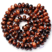 high quality 5x8mm mixed color sandstone rondelle shape necklace bracelet jewelry gem loose beads strand 15 inch w1718