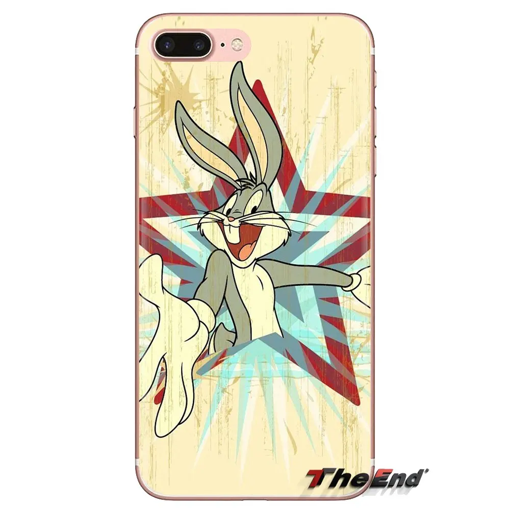 Мягкие прозрачные чехлы для Xiaomi Mi3 Samsung A10 A30 A40 A50 A60 A70 Galaxy S2 Note 2 Grand Core Prime Bugs Bunny Tunes |