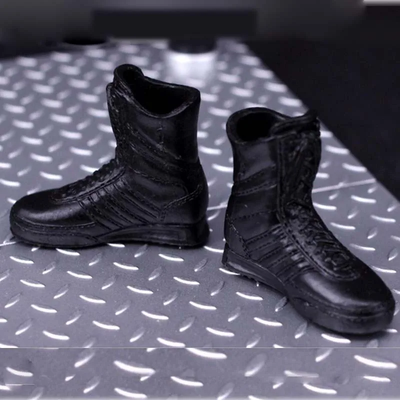 

Mnotht 1/6 Scale Male/Female Shoes Toys Accessory Black combat boots Model For 12'' Soldier Doll Action Figure Collection ma