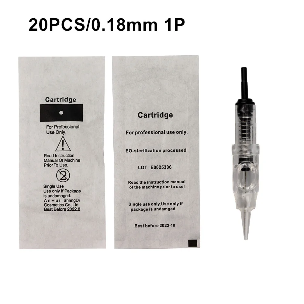 20PCS 0.18mm 1P Новейший Премиум Швейцарский Мотор японские подшипники Перманентный макияж машина бровей роторная татуировка машина ручка Maquina De Tatuagem - Цвет: 20PCS 0.18mm 1P