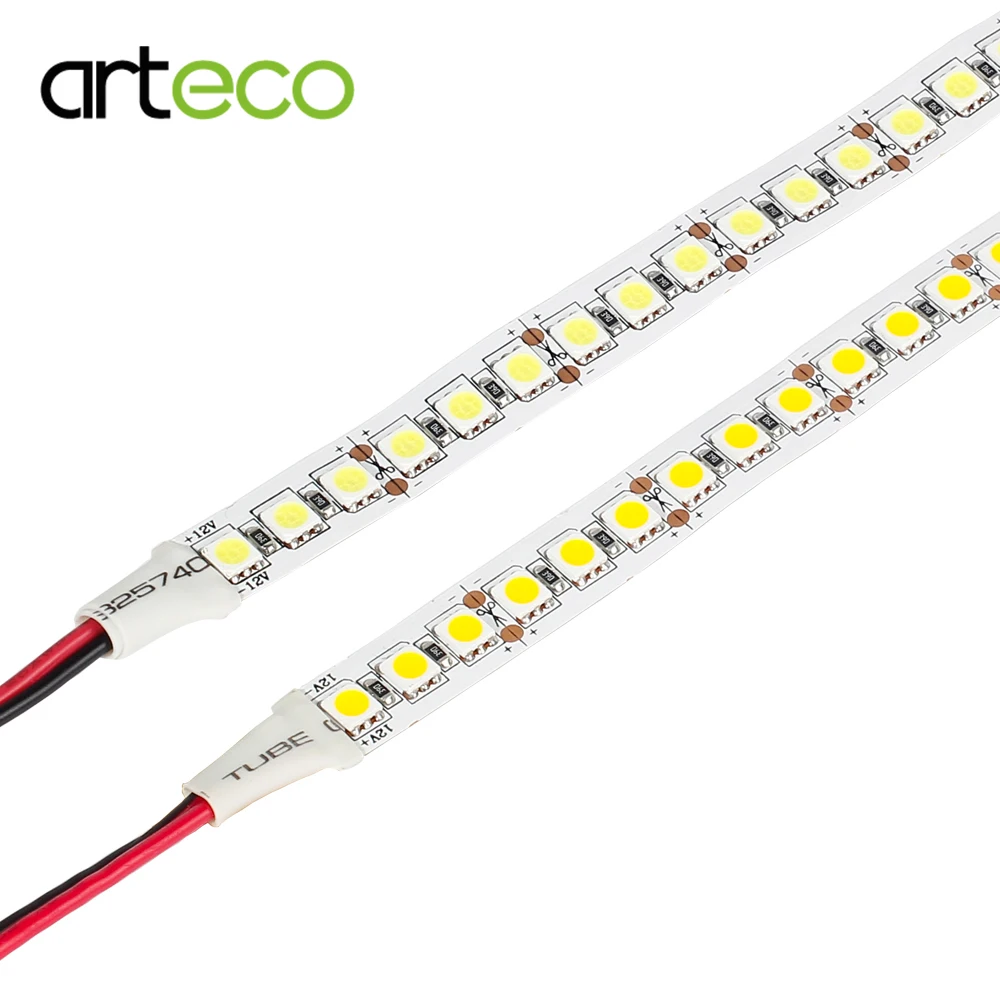 DC12V 5050 светодиодный светильник 120 светодиодный s/m 5 м 600 светодиодный гибкий светильник 5050 белый, теплый белый