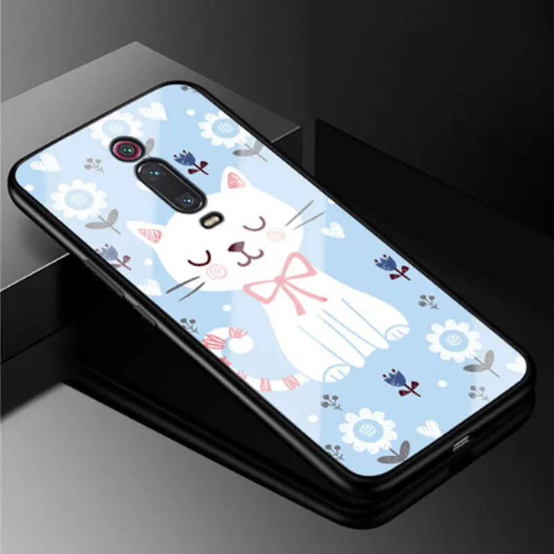 Чехол для Xiaomi mi 9 T Pro, жесткий чехол из закаленного стекла для Xiaomi mi 9 T, мягкий бампер из ТПУ для mi 9 T 9 T Pro mi 9TPro Coque