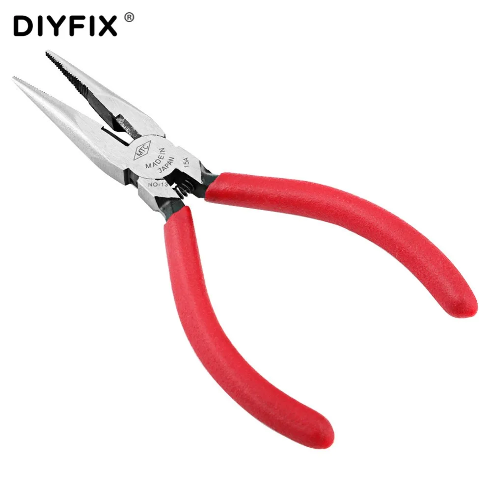 

DIYFIX Mini Pliers Scissors Electronic Cutting Wires Cutter Long Nose Cutting Clamping Electron Industry Repair Tools Hand Tools