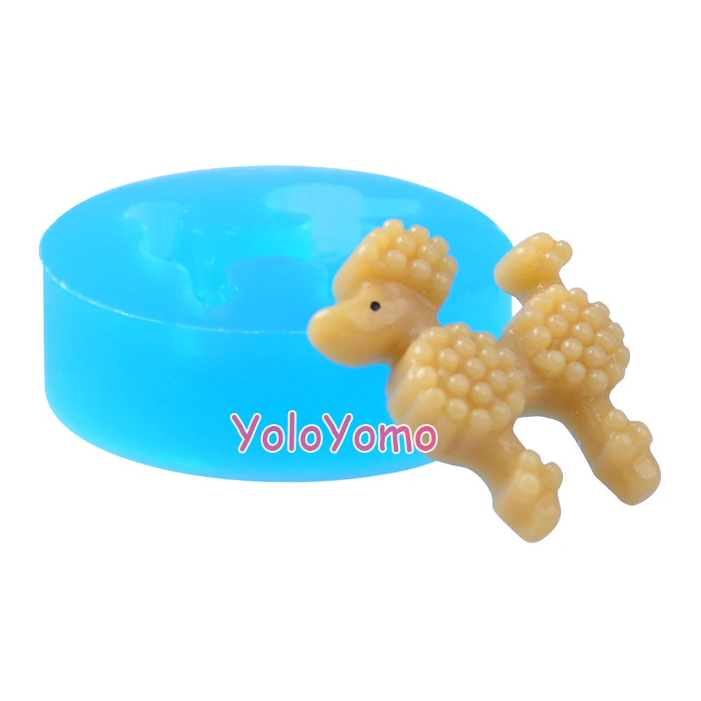 D142YL 24 5 мм Пудель/собака силиконовая форма-форма в виде животных Sugarcraft Fonant печенья