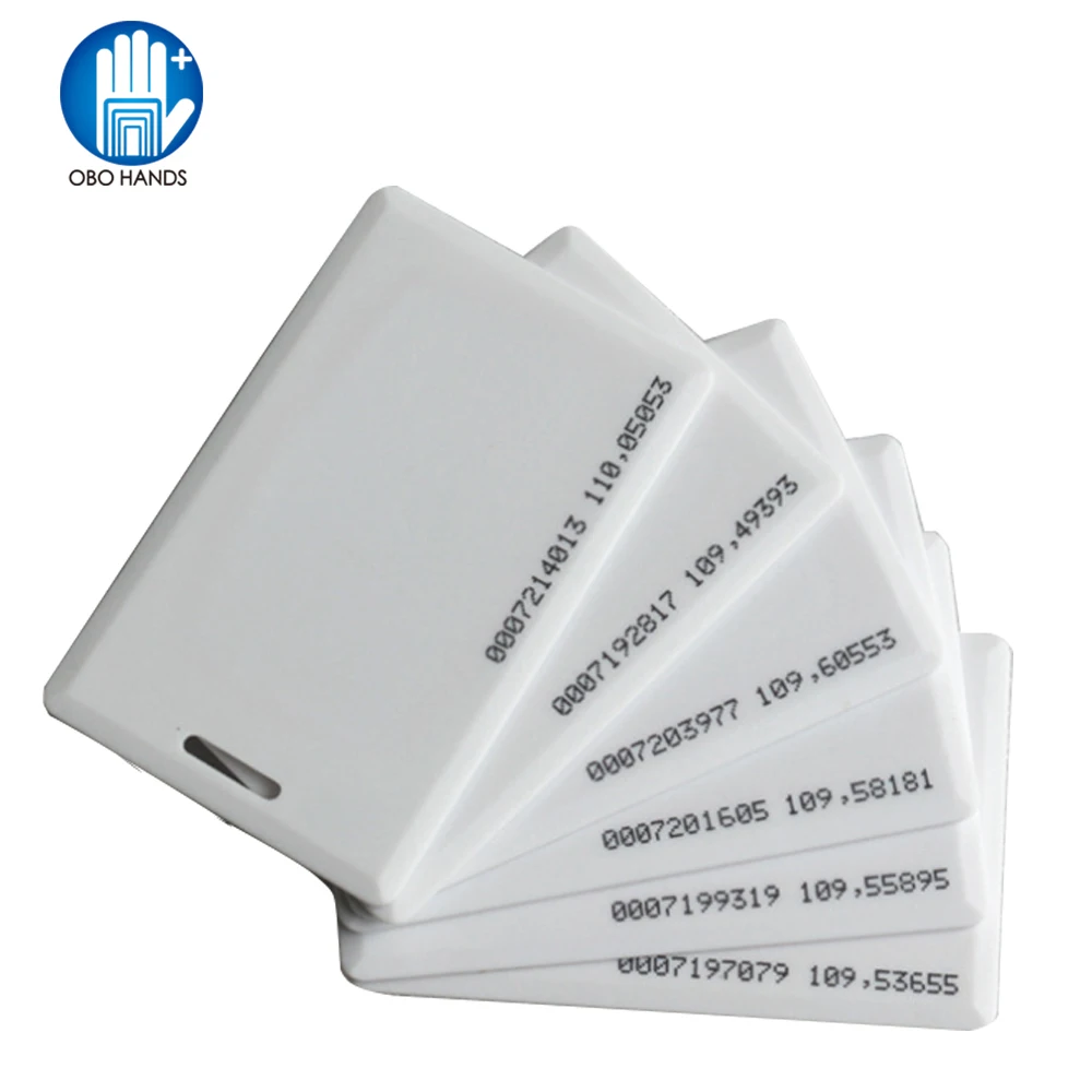 Карта-раскладушка RFID EM, 100 кГц, 5/10/25/50/125 шт., TK4100, толщина 1,8 мм, с 64 битами для входа