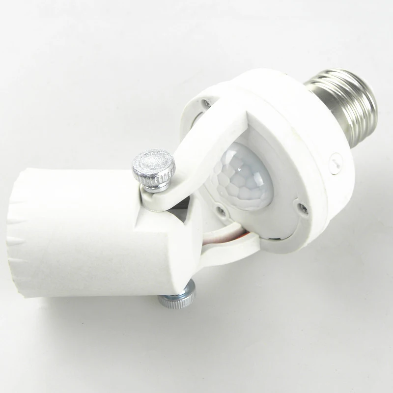 DIY PIR Induction Infrared Motion Sensor lamp Base Holder 110V - 240V E27 E14 B22 LED Night Light Socket Switch | Освещение