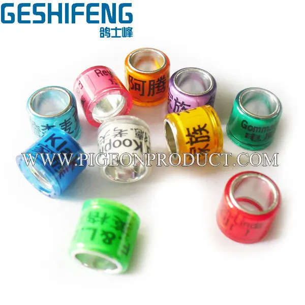 1000 шт Бесплатная доставка кольца для голубей 2016 с вашим дизайном на 8 мм