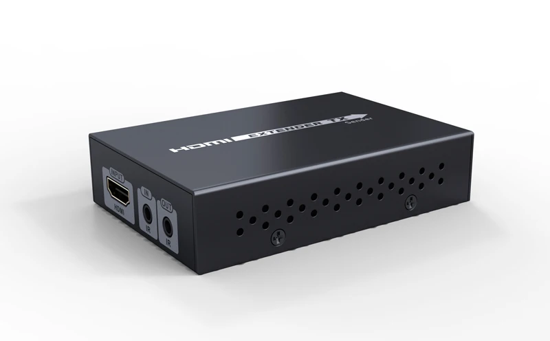 Черный HDBaseT HDMI удлинитель по cat5e/6 кабель HDMI удлинитель ИК Контроль HDMI 1,4 В до 70 м 3D 4 к x 2 к с 12 В адаптер питания - Цвет: Черный