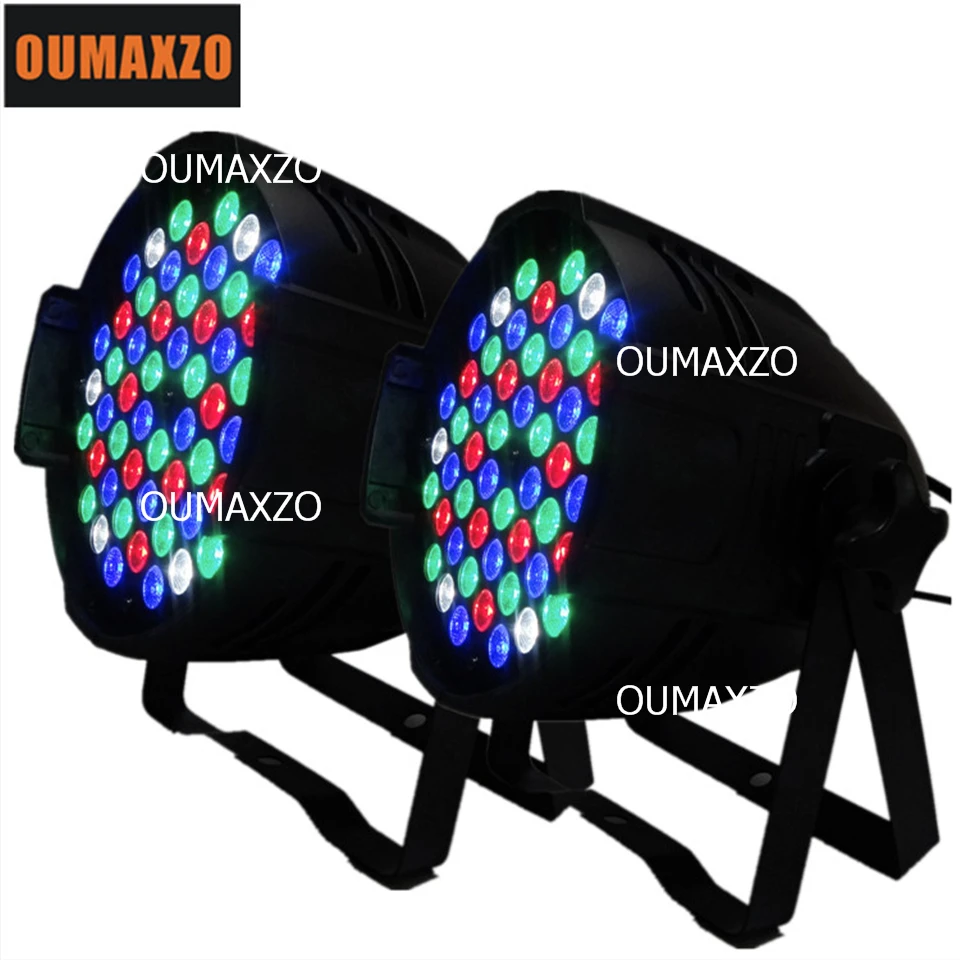 

2pcs/lot Indoor Hight Quality 54pcs 3w RGBW Led Par Wash Light Par 64 Die-casting Aluminum 54Pcs 3W DMX512 LED Par Can Light