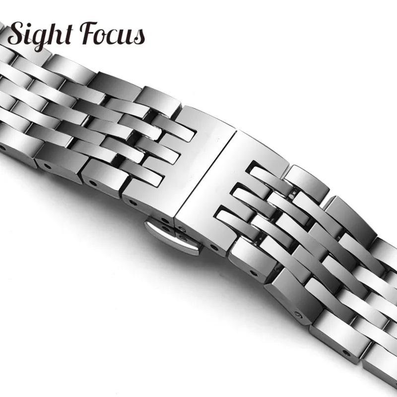 Изогнутый концевой ремешок для часов Tissot T41 T006 металлический из нержавеющей