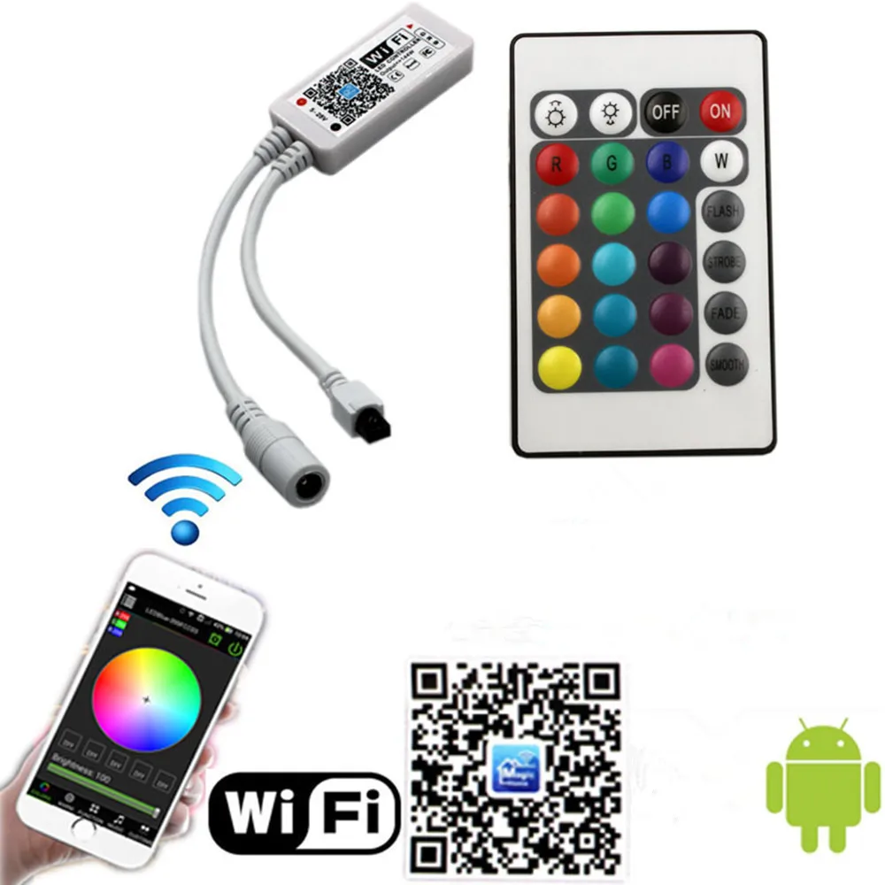 10 м RGB/RGBW/RGBWW светодиодные полосы света 5050 SMD 300 светодиодный s DC 12 В с Wi-Fi контроллером и 6A Светодиодный источник питания