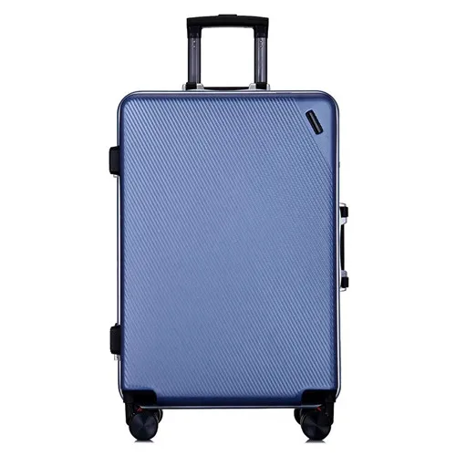 blue KLQDZMS 20/24 дюймовая модная ABS+ PC Сумки на колёсиках spinner Женская тележка сумка для деловых поездок чемодан с колесиками - Цвет: blue