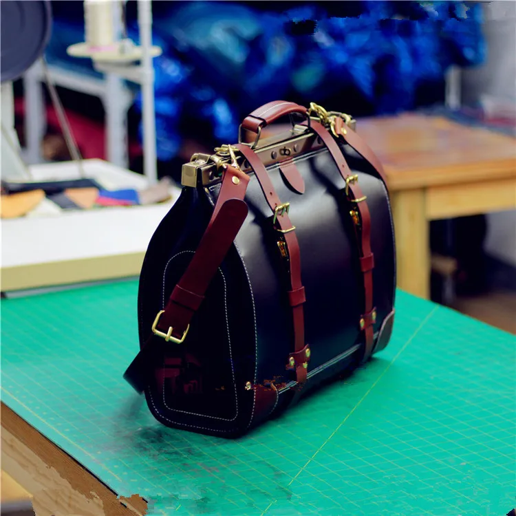 DIY кожаная сумочка с рисунком Dulles, дорожная сумка, версия 4 мм, BDQ-127, Золотая дорожная сумка