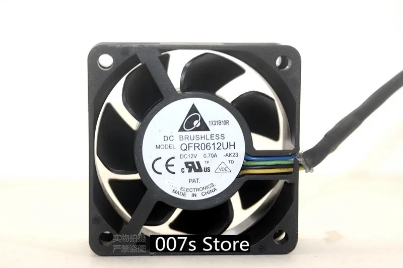 Новый вентилятор охлаждения радиатора для DELTA 6025 DC 12V0.70A QFR0612UH 60*60*25 мм 4 контактный