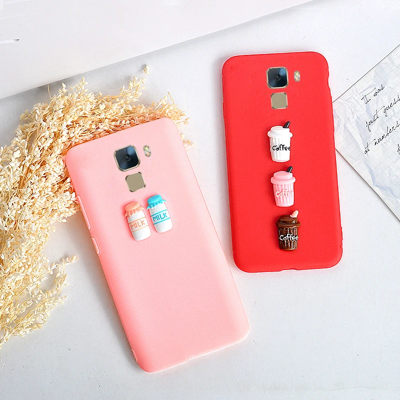 Для huawei Honor 7 чехол Cute 3D Кофе молоко конфеты мягкие ТПУ телефон чехлы для Play/ y5 2018/Y5