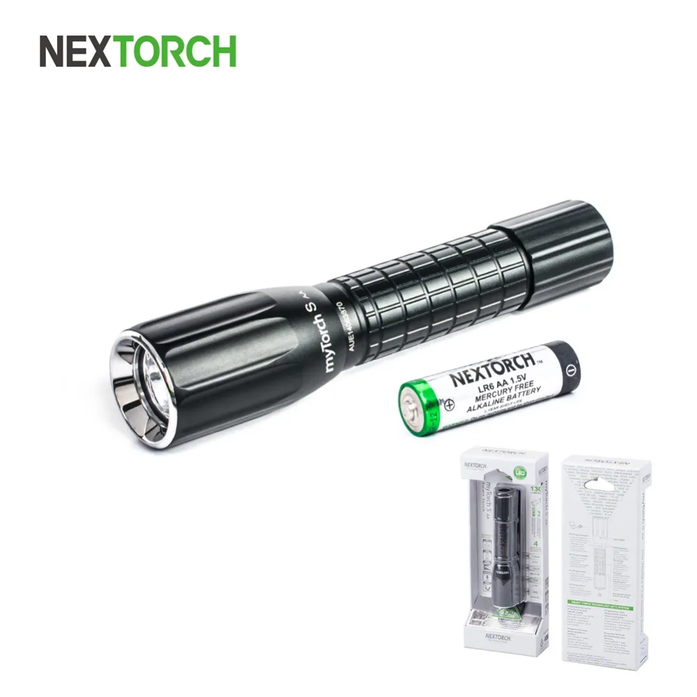 Фонарь для повседневного ношения NEXTORCH myTorch S AA легкий USB-заряжаемый, 130 люмен для кемпинга, рыбалки, бега.