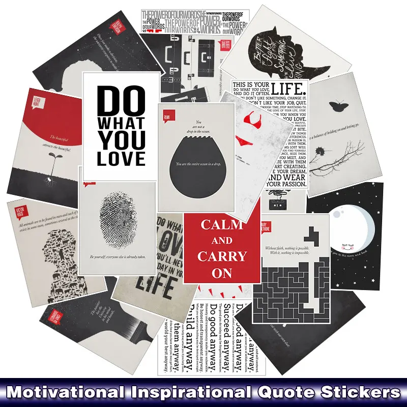 25 шт./упак. мотивиющий вдохновляющий наклейки с цитатой для автомобиля ноутбука