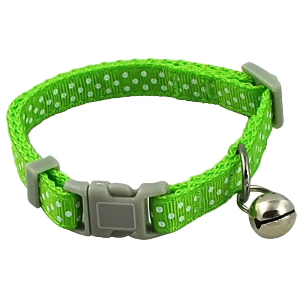 Топ собачьи ошейники для кошек щенков Модный узор в горошек регулируемый ошейник