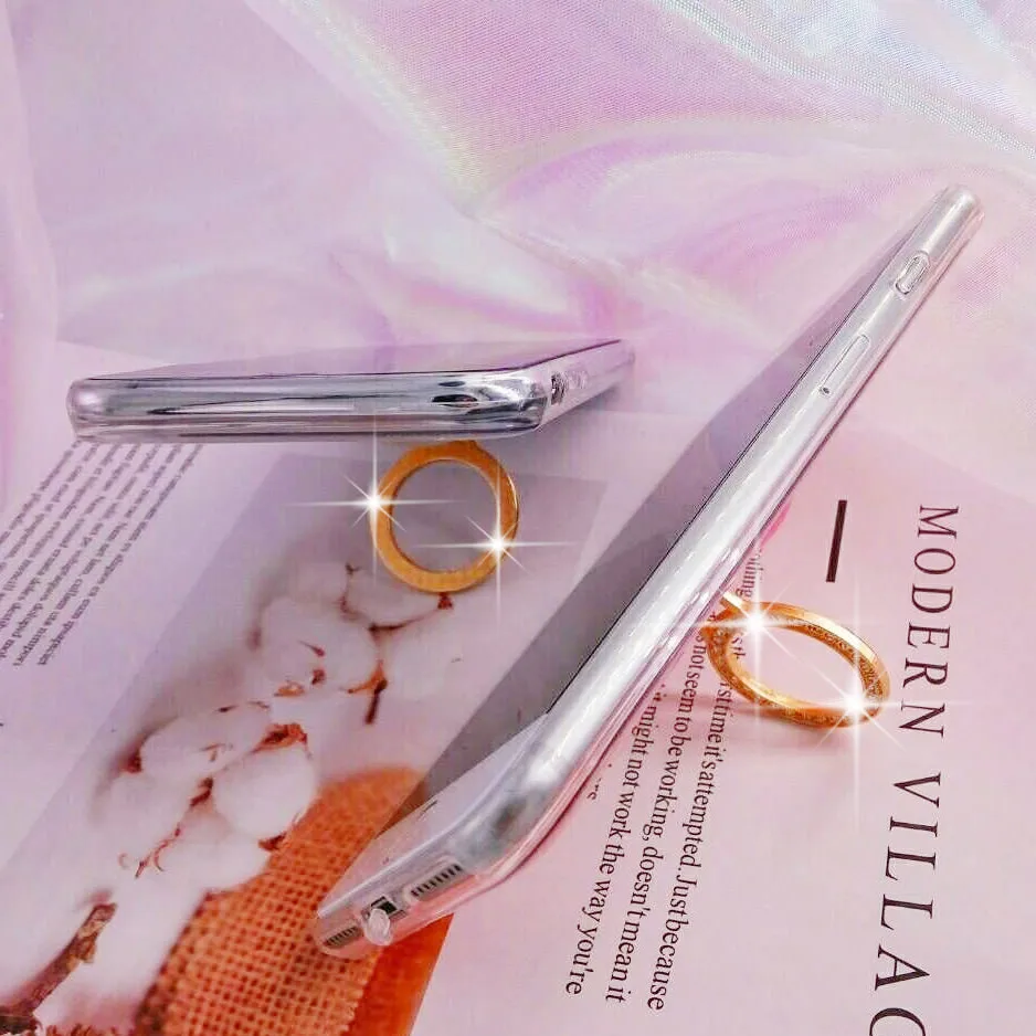L-FADNUT Diamond Finger Ring Holder Case For iPhone X Xs stylish Bumper 6 6S 7 8 Plus Luxury Lovely Shockproof Cover |