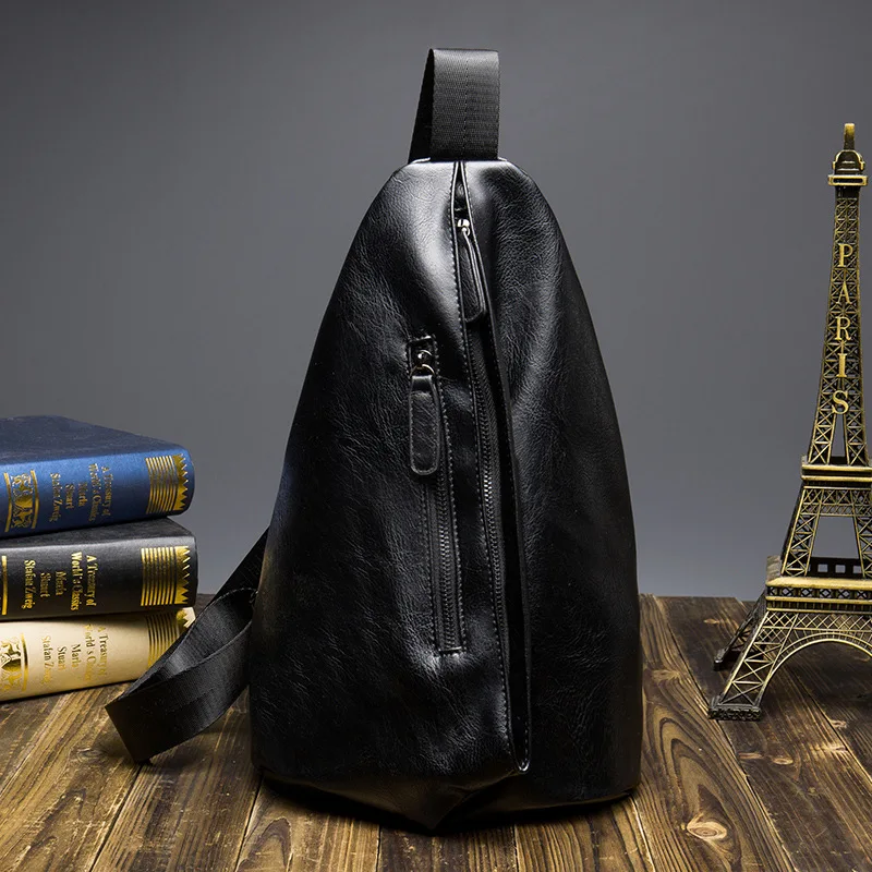 Повседневное кожаная сумка Для мужчин кожи плеча груди Сумки мода путешествия