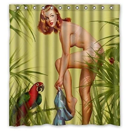 Винтажная Водонепроницаемая шторка для душа в стиле ретро|waterproof shower curtain|shower