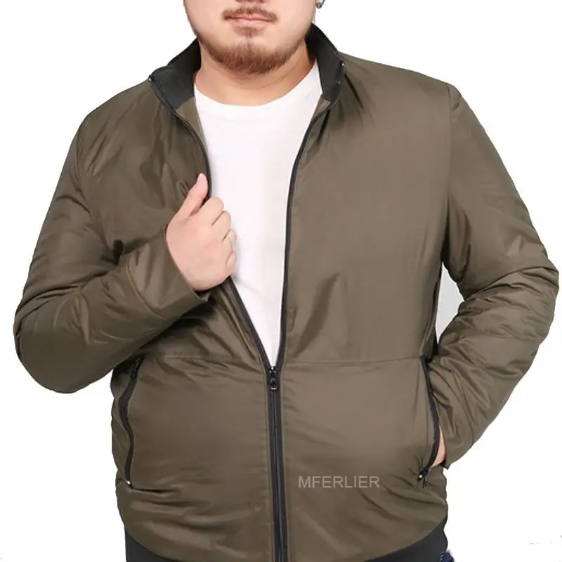 MFERLIER демисезонные мужские куртки 6XL 7XL 8XL Бюст 150 см плюс размер свободные 5 цветов