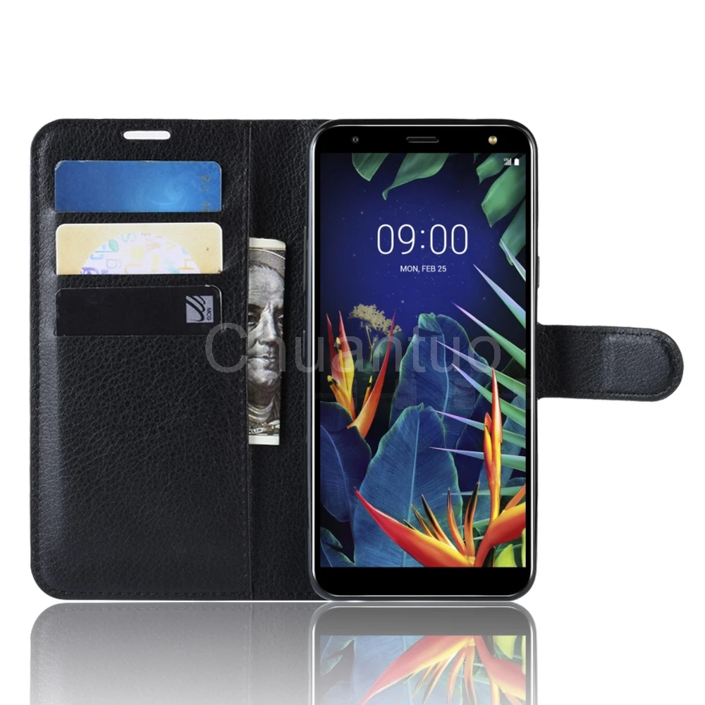 Чехол книжка из искусственной кожи для LG K40 5 7 дюйма чехол кошелек с откидной
