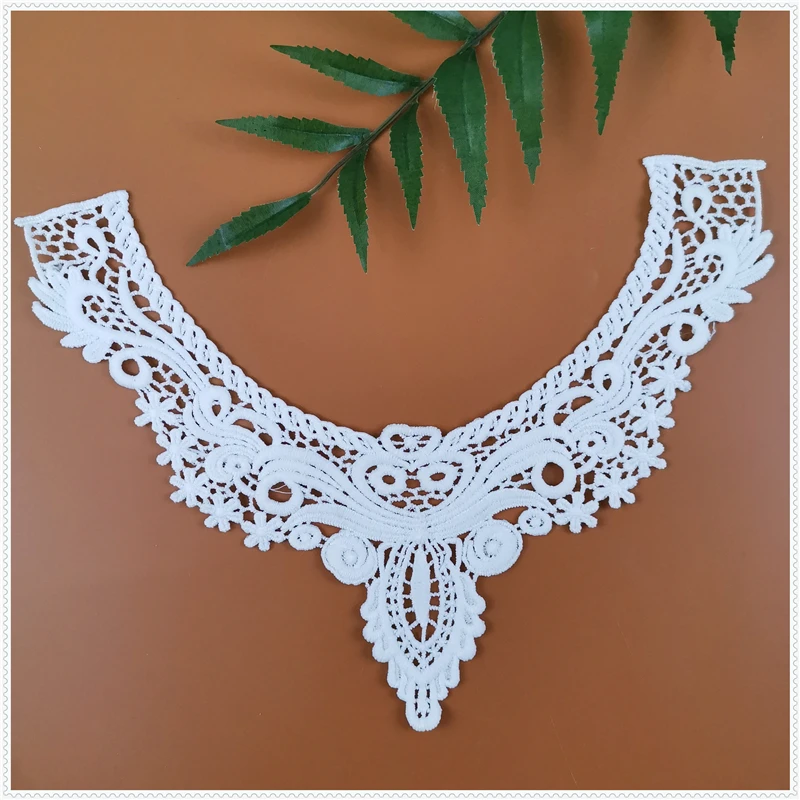 Polyester V-neck embroidery Water-soluble Lace Car sewing craft DIY clothing accessories | Дом и сад