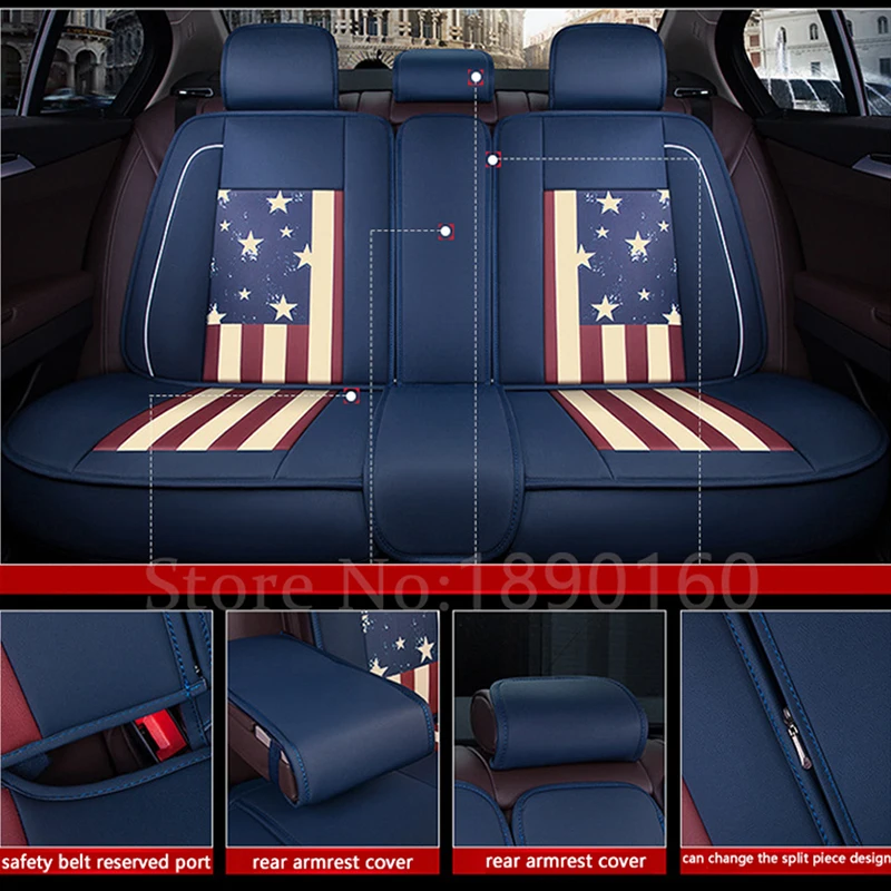 

( Front + Rear )Special leather car seat covers For Citroen All Models c4 c5 c2 c3 drain D3 DS4 DS5 DS6 auto accessories